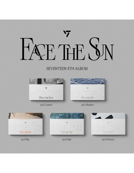 SEVENTEEN - Face the Sun (4th Album) (Album Repackage)  - Packages- 5 Versions- 1 CD: 1ea- Photo book : 1ea / W 257 X H 182 (mm)