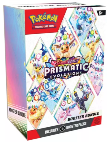 PREORDER Scarlet & Violet 8.5 Prismatic Evolutions: Bundle 6 Booster Packs (Spanish)