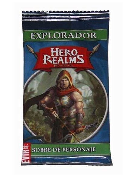 Hero Realms. Sobre de Personaje. Explorador  - Hero Realms: sobre de personaje de explorador añade 15 cartas nuevas a tus partid