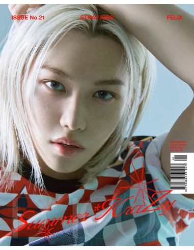 STRAY KIDS - Dicon Volume Nº21 Summer Krazy (A Type) Felix Version  -  Contenido Outbox : 230 X 293 X 40 (mm) Dicon Magazine : 2