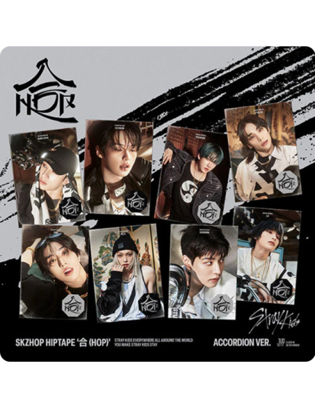 STRAY KIDS - SKZHOP HIPTAPE [合 (HOP)] (ACCORDION Ver.)  -  New album for Stray Kids: Bang Chan, Lee Know, Changbin, Hyunjin, Han