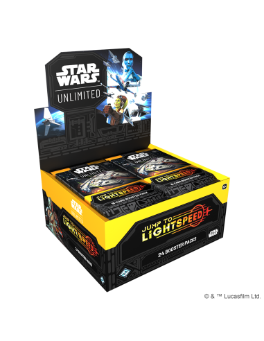 RESERVA Star Wars Unlimited. Jump to Lightspeed: Caja de Sobres (24) Inglés  - Este producto es una RESERVA, y se servirá en la 