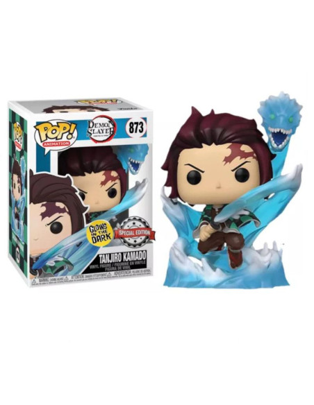 Funko Pop. Tanjiro con Dragon (GITD). Demon Slayer  - Pop. Tanjiro con Fideos. Demon Slayer: Kimetsu no Yaiba