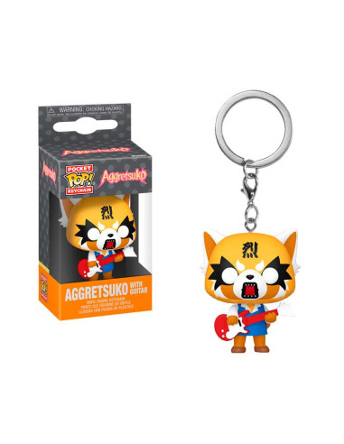 Llavero Pop. Aggretsuko con Guitarra. Aggretsuko  - 