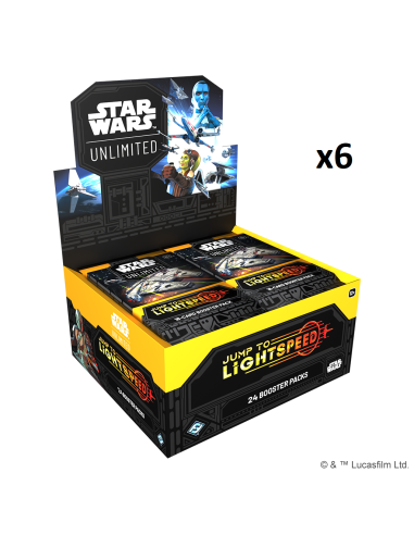 PREORDER Star Wars Unlimited. Jump to Lightspeed: Case (6x Booster Box) Spanish  - This item is a PREORDER. It will be shipped o