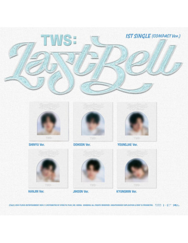 TWS - Last Bell (Compact Ver.)  - Packages Sleeve + Binder : 153 X 153 (mm) + 150 X 150 (mm) / 6 Ver. 1 ea Cd-R : 120 X 120 (mm)