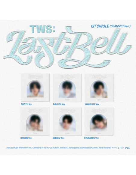 TWS - Last Bell (Compact Ver.)  - Packages Sleeve + Binder : 153 X 153 (mm) + 150 X 150 (mm) / 6 Ver. 1 ea Cd-R : 120 X 120 (mm)