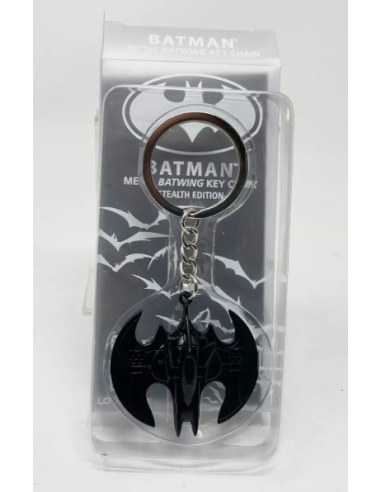 Llavero de metal Batwing Stealth Edition. Batman  - Llavero Metálico Batwing de Batman (Edición Stealth) - Exclusivo de Loot Cra