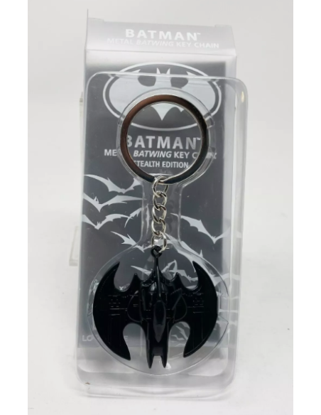 Llavero de metal Batwing Stealth Edition. Batman  - Llavero Metálico Batwing de Batman (Edición Stealth) - Exclusivo de Loot Cra