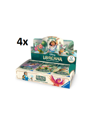 RESERVA Lorcana Archazia's Island: Case (4x Cajas de Sobres) Inglés  - Este producto es una RESERVA, y se servirá en la fecha de