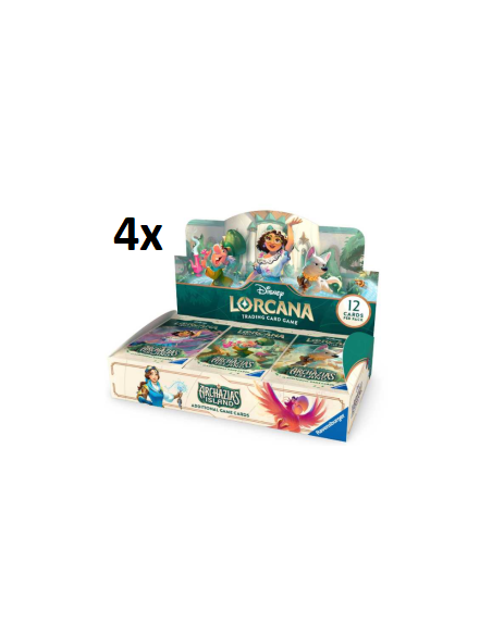 RESERVA Lorcana Archazia's Island: Case (4x Cajas de Sobres) Inglés  - Este producto es una RESERVA, y se servirá en la fecha de