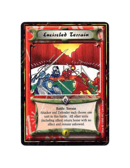 Encircled Terrain  - TerrainBefore this battle resolves: The Attacker and Defender, in the order of your choice, each choose one