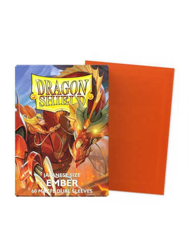 Fundas Dragon Shield Tamaño Japonés (59x86mm) - Ember Dual Matte  - Fundas Dragon Shield Tamaño Japonés (59x86mm) - Ember Dual M