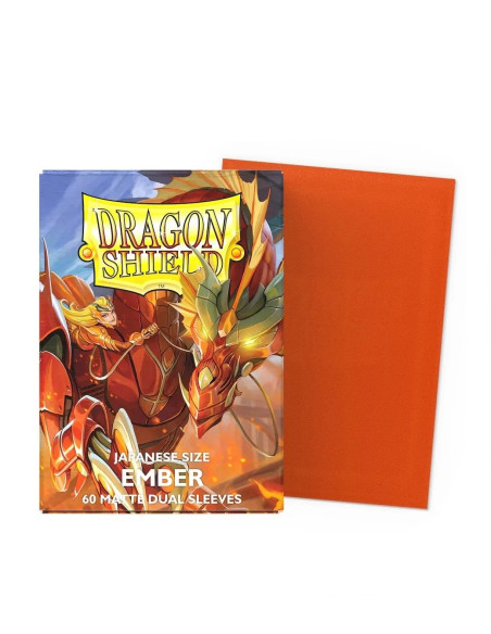 Fundas Dragon Shield Tamaño Japonés (59x86mm) - Ember Dual Matte  - Fundas Dragon Shield Tamaño Japonés (59x86mm) - Ember Dual M