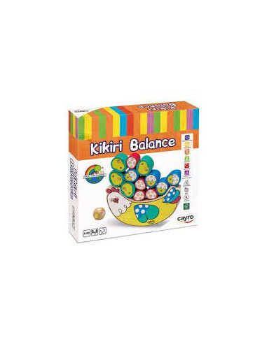 Kikiri Balance  -  Juego de Mesa para Niños - Equilibra Las Piezas según los Dados - 2 a 8 Jugadores