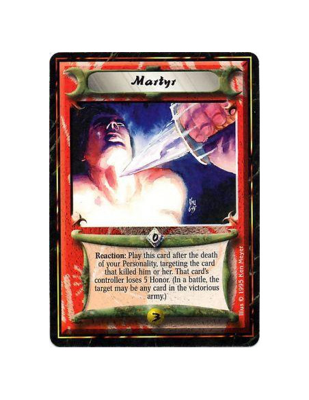 Martyr  - Reaction: After one of your Personalities is destroyed by battle resolution or by a card's effect and if the target is