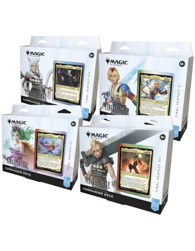 RESERVA Final Fantasy: Set de Mazos de Commander Collector (4) Inglés. Magic The Gathering  - Este producto es una RESERVA, y se