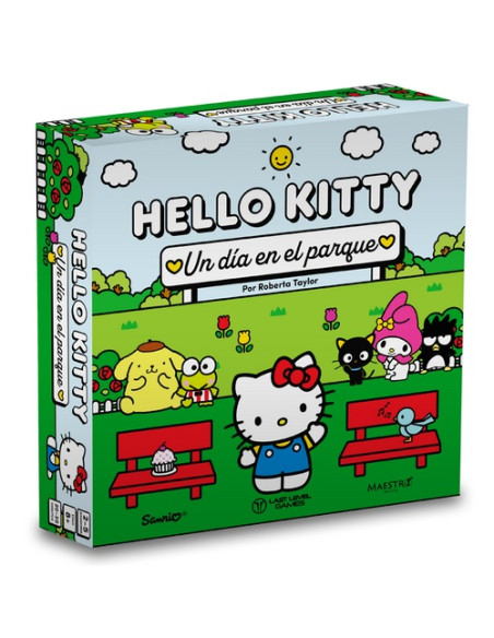 Hello Kitty: Un día en el parque. Juego de Mesa  - En Un día en el parque de Hello Kitty, tú y tus amigos competiréis por ver qu