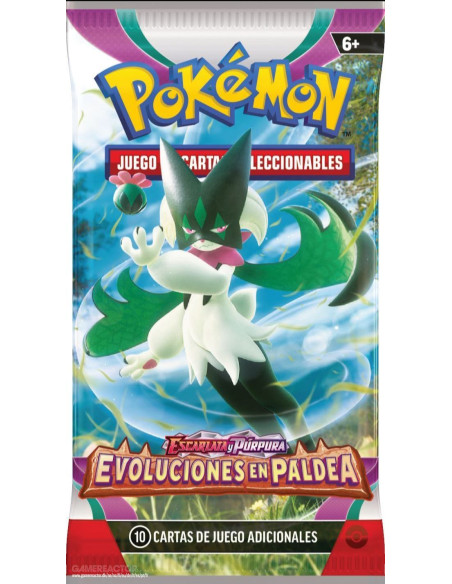 Escarlata y Púrpura 2 Evoluciones de Paldea: Sobre (10) Español  - 