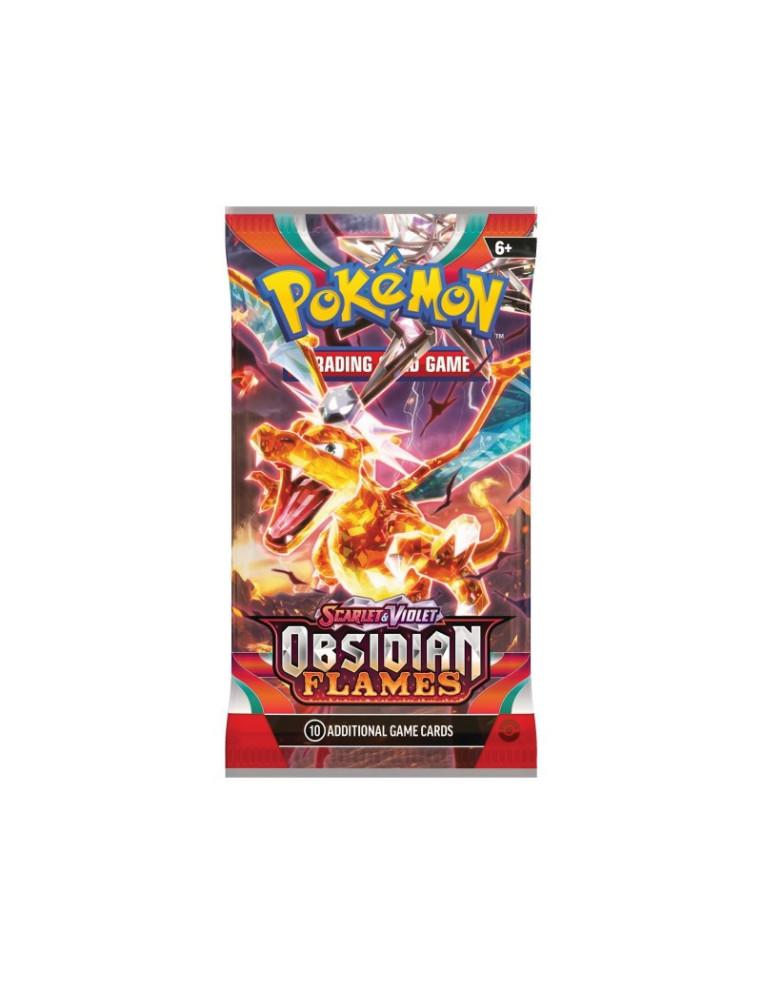 Scarlet & Violet 3 Obsidian Flames: Booster Pack (10 Cards) Spanish  - Scarlet &amp; Violet 3 Obsidian Flames: Booster Pack (10 