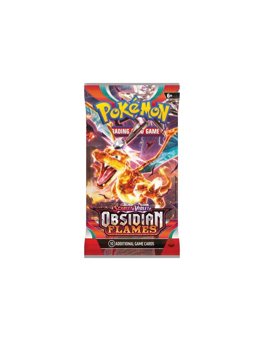 Scarlet & Violet 3 Obsidian Flames: Booster Pack (10 Cards) Spanish  - Scarlet &amp; Violet 3 Obsidian Flames: Booster Pack (10 