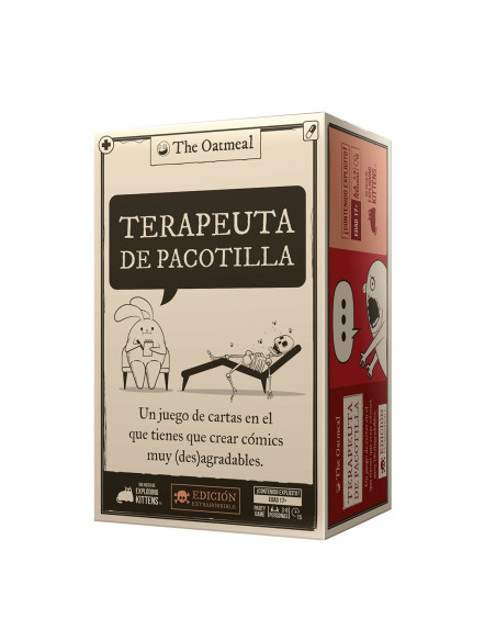 Terapeuta de Pacotilla  - Un juego de cartas en el que tienes que crear cómics muy (des)agradables.