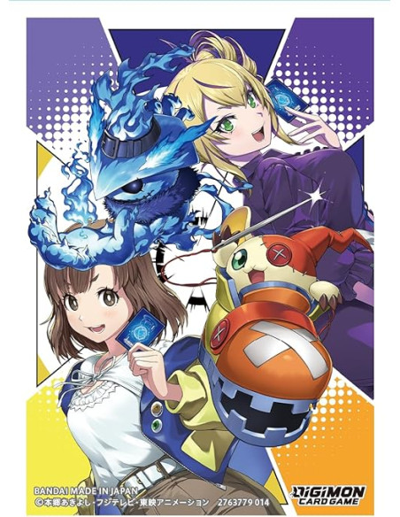 Sleeves Digimon. Arisa and Violet. Size Standard (60)  - Sleeves Digimon. Arisa and Violet. Size Standard (60)