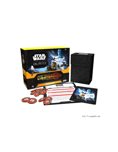 copy of Star Wars Unlimited: Jump to lightspeed . Pre-release kit Inglis  - La caja incluye:  6 Sobres de ampliación Jump to lig