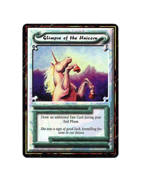 Glimpse of the Unicorn  - UniqueDraw an additional card during your End Phase this turn.