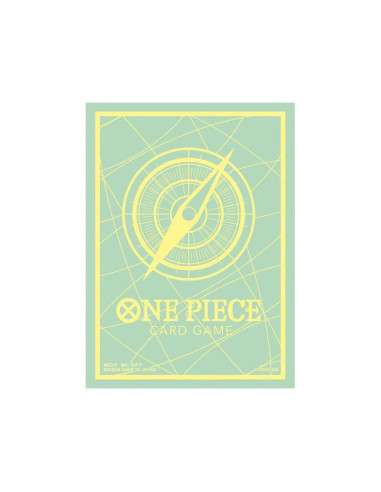 One Piece TCG Sleeves Yellow/Green Compass (70)  - One Piece TCG Sleeves Yellow/Green Compass (70)