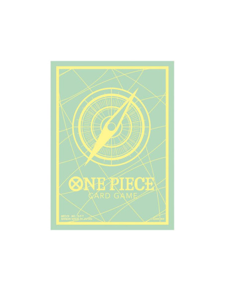 One Piece TCG Sleeves Yellow/Green Compass (70)  - One Piece TCG Sleeves Yellow/Green Compass (70)