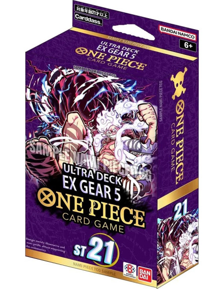 One Piece EX Starter Deck ST21 Gear 5  - -GEAR 5 is now included in a leader card!-Here's a special starter deck made into a set