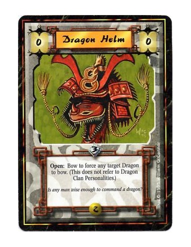 Dragon Helm  - DragonBattle/Open: Any number of times per turn, bow this card and target a Dragon: Bow it.