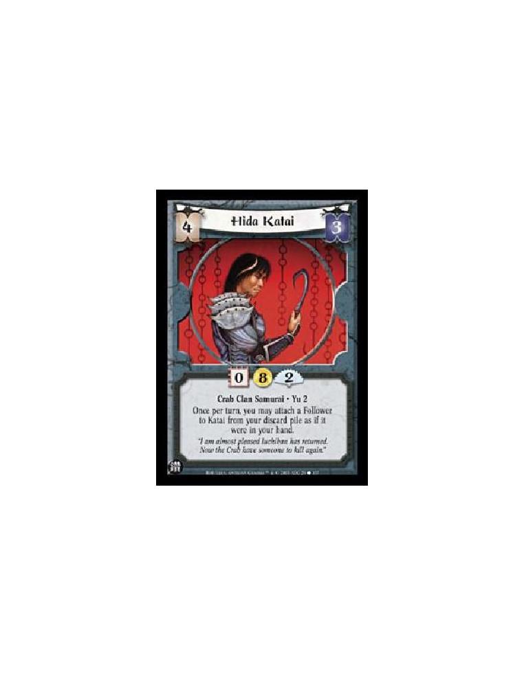 Hida Katai  - Crab Clan Samurai · Yu 2Once per turn, you may attach a Follower to Katai from your discard pile as if it were in 