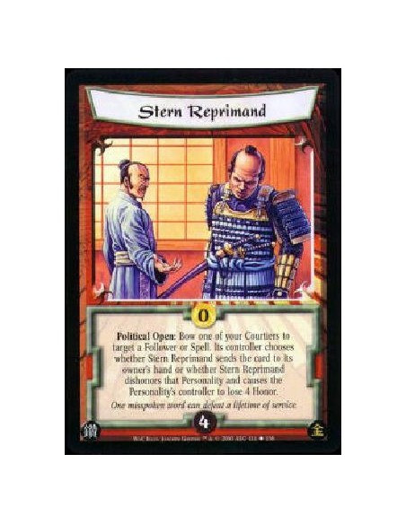 Stern Reprimand