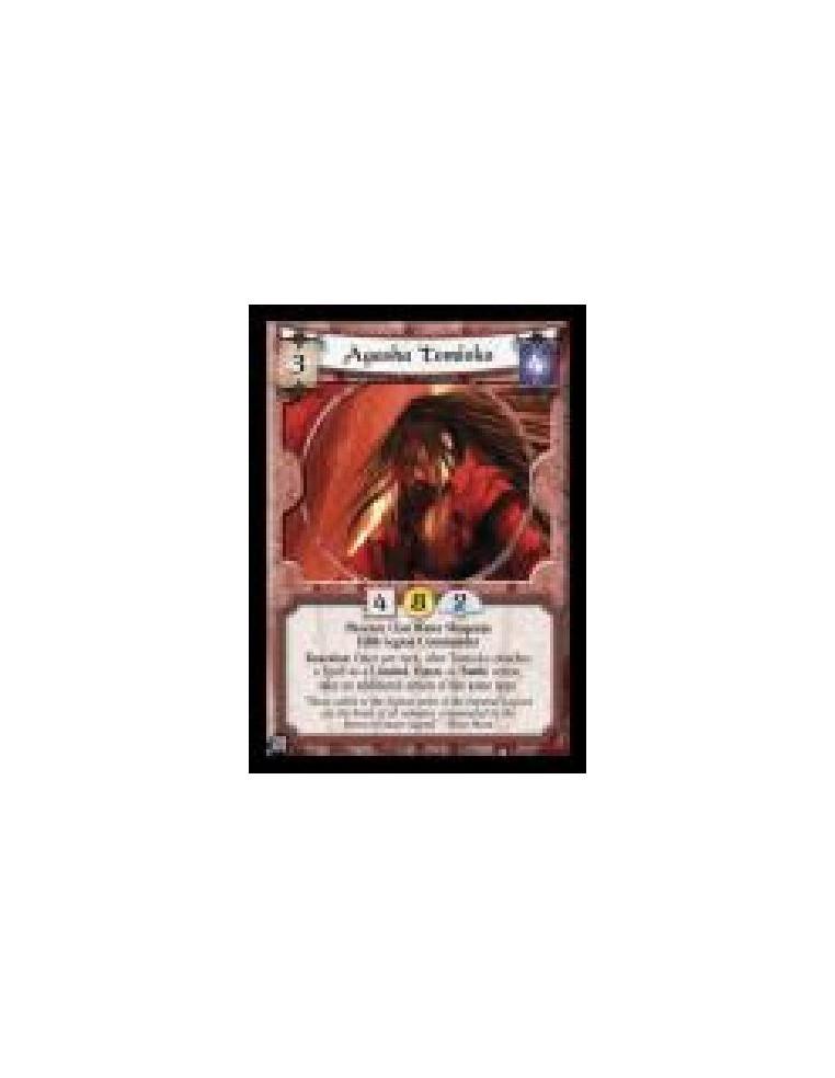 Agasha Tomioko  - Phoenix Clan Water Shugenja. Fifth Legion Commander Reaction: Once per turn, after Tomioko attaches a Spell as