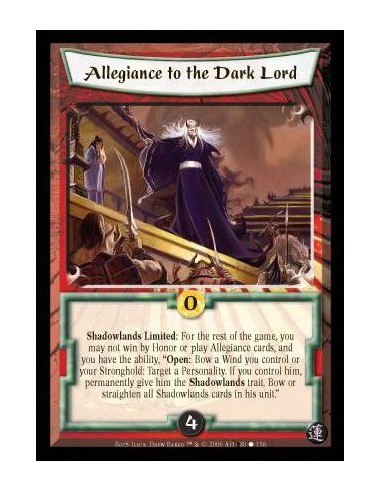 Allegiance to the Dark Lord (Signed by Drew Baker)