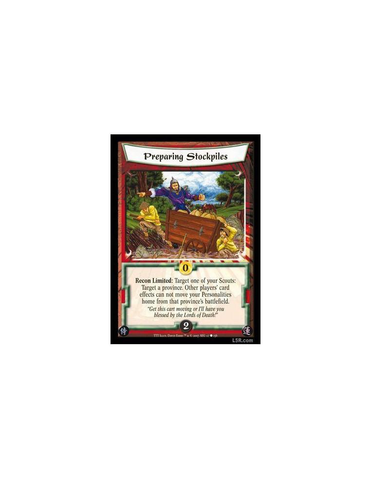 Preparing Stockpiles  - Recon Limited: Target one of your Scouts: Target a province. Other player's card effects can not move yo