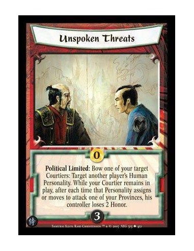 Unspoken Threats FOIL