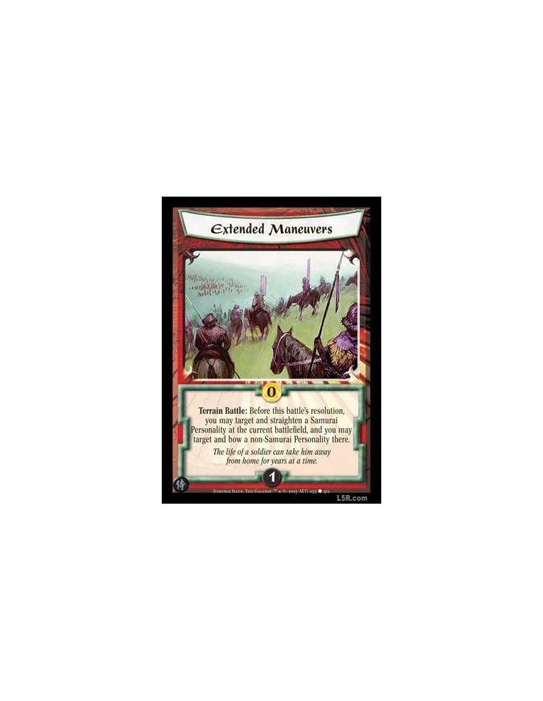 Extended Manouvers  - Terrain Battle : Before this battle's resolution, you may target and straighten a Samurai Personality at t