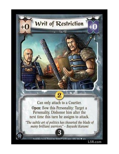 Writ of Restriction