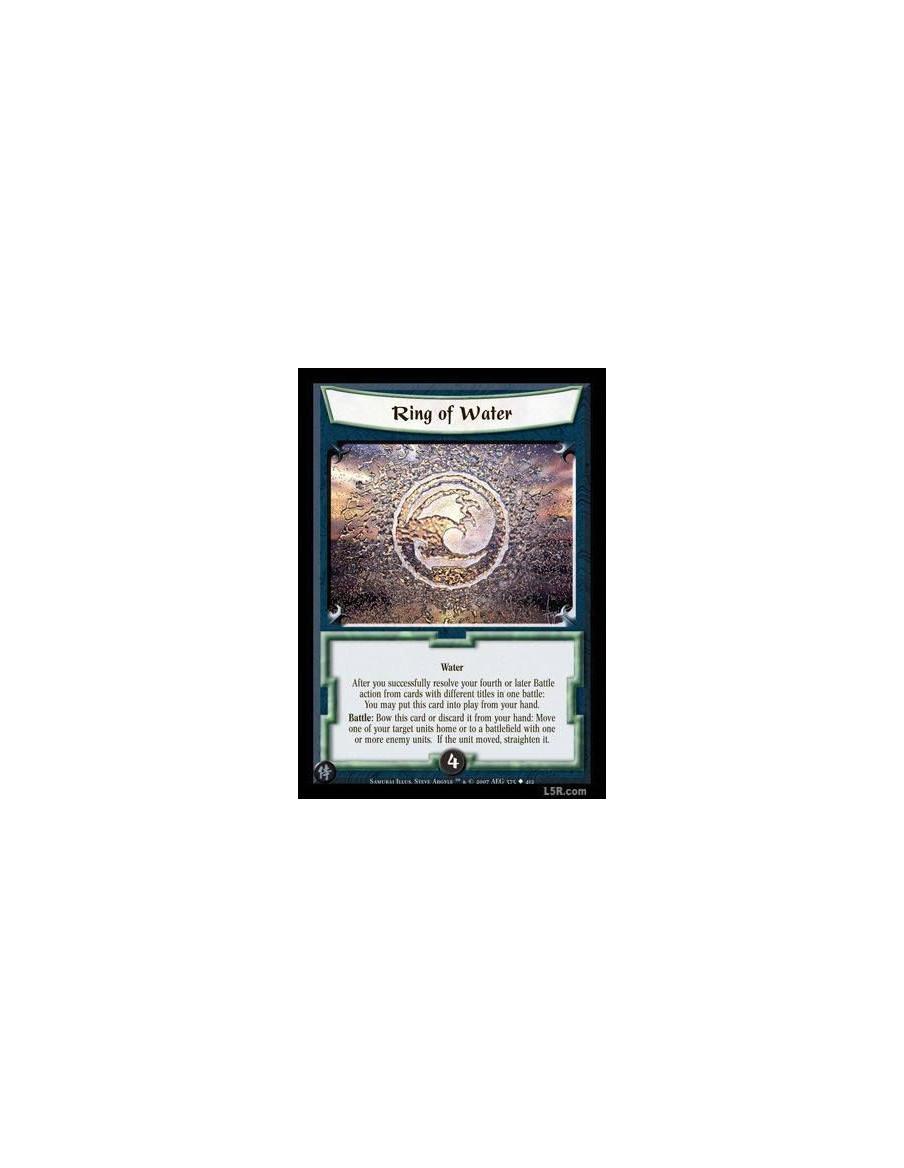 Ring of Water  - Water  After you successfully resolve your fourth or later Battle action from cards with different titles in on