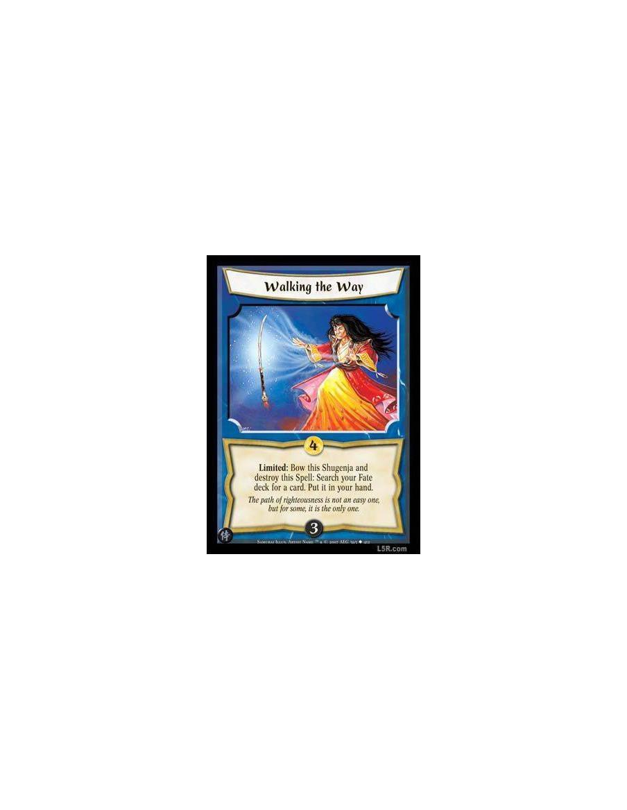 Walking the Way  - Limited: Bow this Shugenja and destroy this card: Search your Fate deck for a card. Put it in your hand.