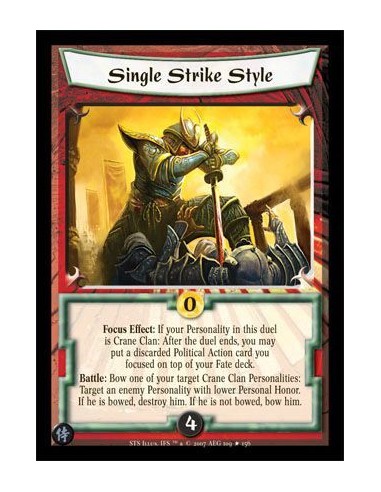 Single Strike Style