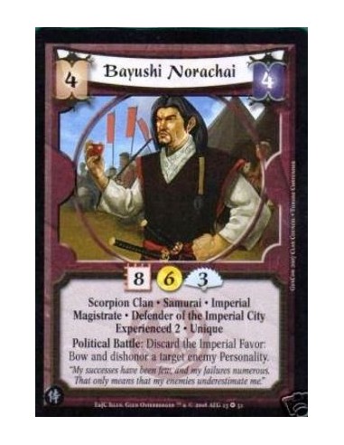 Bayushi Norachai Exp2